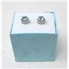 Image 2 : New Blue Topaz & Diamond Earrings