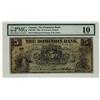 Image 1 : The Dominion Bank, 1905 $5 #213524 CH-220-16-08. PMG VG10.
