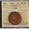 Image 1 : 1906  1¢  ICCS MS64 Red