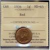 Image 1 : 1934  1¢  ICCS MS65 Red, scarce!