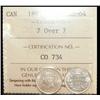 Image 1 : 1887 over 7 5¢ ICCS MS64PQ. Wow! Wow! An amazing Victoria fi