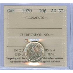 1920 10¢  ICCS AU55 Brilliant!