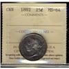Image 1 : 1892 25¢ ICCS MS64.