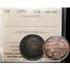 Image 1 : 25¢ 1899 ICCS MS64.  An superb example with darksh tone on o
