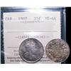 Image 1 : 1907 25¢ ICCS MS64.  Attractive toning with full luster.  Ex