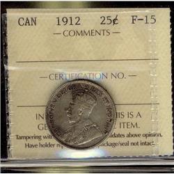 1912 25¢ ICCS F15.