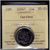 Image 1 : 2004P 25¢ Caribou ICCS MS65,