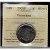 Image 1 : 2005P 25¢ Veterans ICCS MS65.