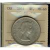 Image 1 : 1955  $1 ICCS MS60 Toned