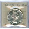 Image 1 : 1958  $1 ICCS MS64 CAMEO Brilliant.  Flashy!
