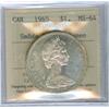 Image 1 : 1965 Sm beads Blt 5  $1 ICCS MS64 CAMEO Brilliant.  Flashy!