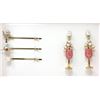 Image 1 : New Betsey Johnson Drop Earrings & Hair Pins