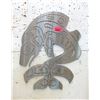 Image 1 : Laser Cut Steel Salmon Wall Plaque - 18" x 22"