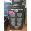 Image 1 : 4 Boxes of 7 New 6.5" Grey Plastic Plant Pots