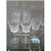 Image 1 : 8 Waterford Crystal 6" Wine Glasses