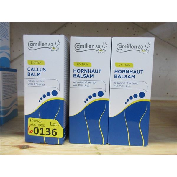 6 x 100 ml Camillen 60 Extra Foot Callus Balm