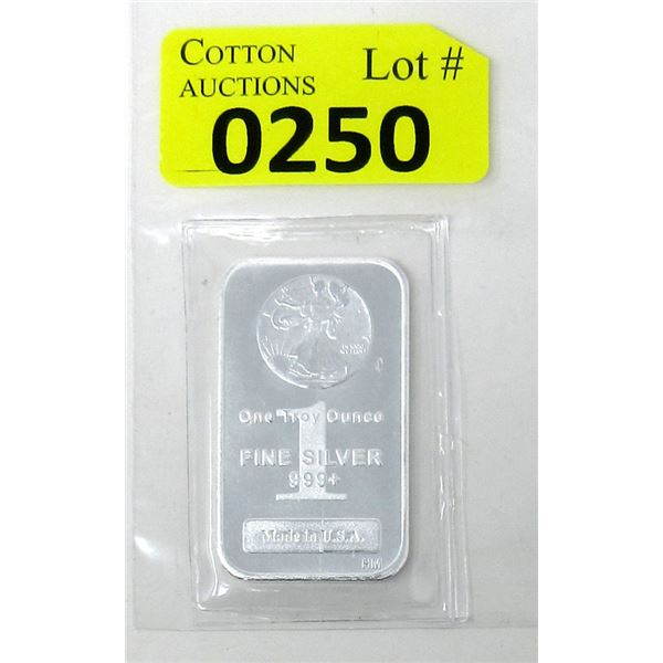 1 Oz. .999+ Silver Walking Liberty Bar