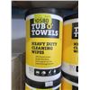 Image 1 : 4 Tub O' Towels Heavy Duty Wipes - 90 per tub