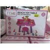 Image 1 : 2 New Temi Sand & Water Beach Toy Tables - Age 3+