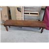 Image 1 : Solid Wood Bench - 70" x 16" x 18" tall.