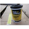 Image 1 : 4 Tub O' Towels Heavy Duty Wipes - 90 per tub