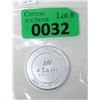 Image 1 : 1 Oz. .999 Silver Asahi Refining Round