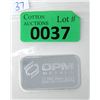 Image 1 : 1 Oz. .999+ Silver OPM Metals Investor Bar