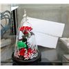Image 1 : New Glass Domed Gift Rose - 10" Tall x 7" Diameter