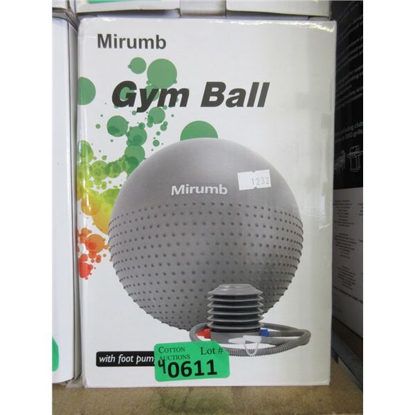 4 New 75 cm Exercise Balls with Foot Pumps