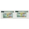 Image 2 : Eastern Caribbean Central Bank. ND (2000-15). Pair of Issued Banknotes