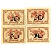 Image 2 : Arnstadt. 1921. Lot of 4 Issued Anti-Semitic Notgeld Notes.