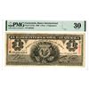 Image 1 : Banco Internacional de Guatemala. 1900 Rare Early Date Issue Banknote