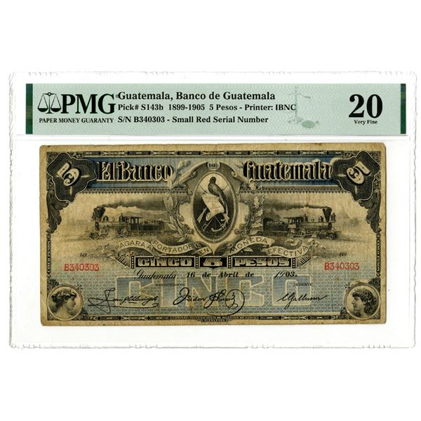 Banco de Guatemala. 1903 Issue Banknote