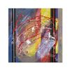 Image 1 : George Marlowe, "Verticals" Hand Signed Original Acrylic Painting on Canvas with Letter of Authentic