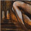Image 3 : Nadia Volna, "Praying" Original Acrylic Painting on Canvas, Hand Signed with Letter of Authenticity.