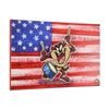 Image 2 : Looney Tunes, "Patriotic Series: Taz" Numbered Limited Edition on Canvas with COA. This piece comes 