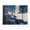Image 1 : Mark King (1931-2014), "Sidewalk Cafe" Limited Edition Serigraph, Numbered and Hand Signed with Lett