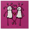 Image 1 : Paul Kostabi, "SPRKL Love (Magenta)" Hand Signed Limited Edition Giclee with Letter of Authenticity.