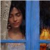 Image 2 : Vicente Romero, "Rainy Day" Hand Signed Limited Edition Giclee on Canvas with Certificate of Authent