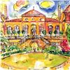 Image 2 : Wayne Ensrud "Chateau Langoa-Barton" Mixed Media Original Artwork; Hand Signed; COA