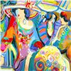 Image 2 : Isaac Maimon, "Clarisse With A Smile" Hand Signed Original Acrylic Painting on Canvas with Certifica