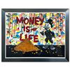 Image 1 : Nastya Rovenskaya- Original Mixed Media on Paper "Money is Life"