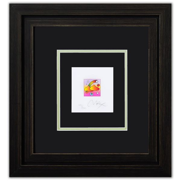 Peter Max- Original Lithograph "Rainbow with Clouds (Mini)"