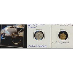Love Tokens.  Set of three coins including, two US gold doll