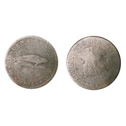 Breton # 520, CH-LC-1 1815 one penny Magdalen Island VG with