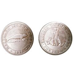 Breton # 520, CH-LC-1 1815 one penny Magdalen Island about V