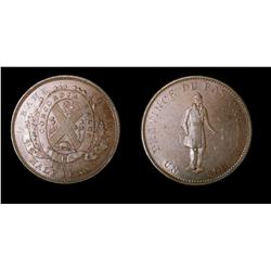 Breton #522, Charlton LC-8A1, Bank token halfpenny 1837 City