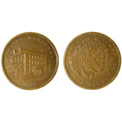 Breton # 523, CH-LC-11a1, Penny 'Side view'. VF with minor m