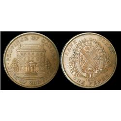 Breton # 526 CH-PC-2b 1842 halfpenny Uncirculated. Scarce!