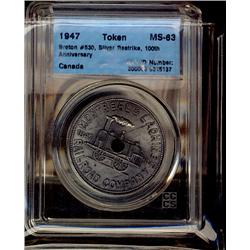Breton #530, graded CCCS MS-63 Silver Restrike centennial, i